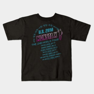 MONSTA X U.S. 2018 THE 2ND WORLD TOUR Kids T-Shirt